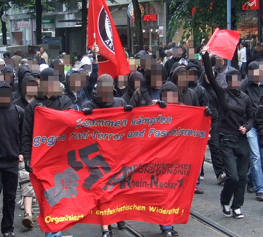 Antifaschistische Demonstration in Mannheim