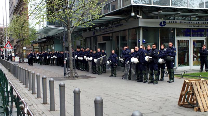 polizeischutz für die ezb