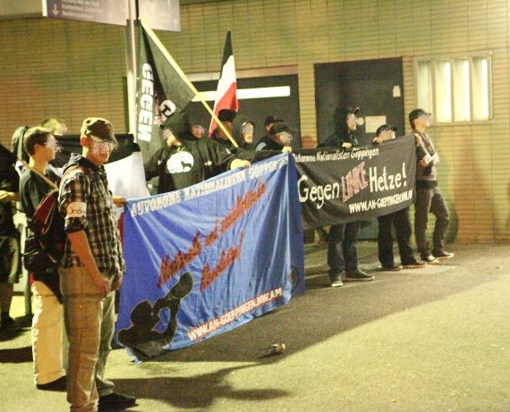 Der kleine Haufen Nazis und die erbärmliche Kundgebung am Bahnhof