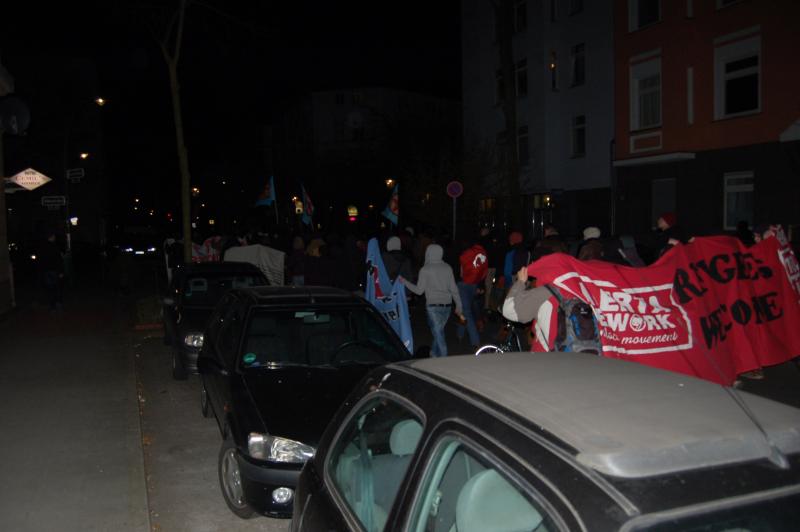 Demo Düsseldorf von hinten