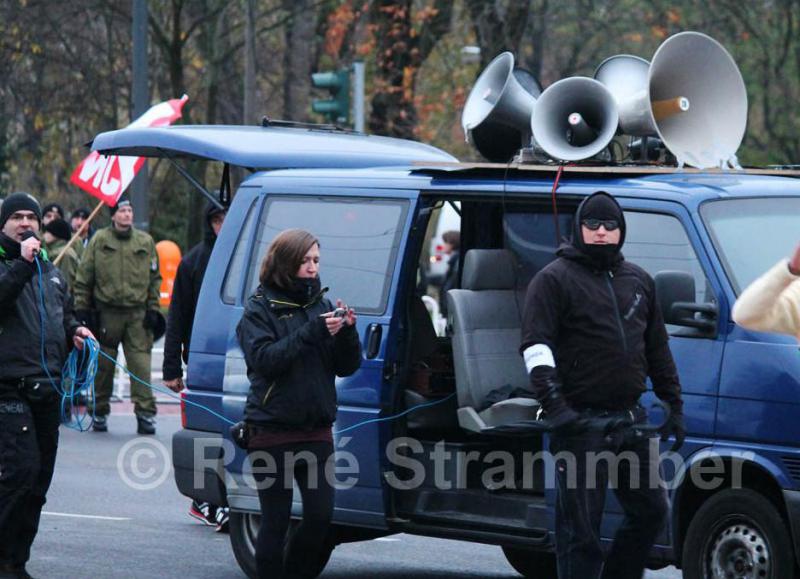 Maria Fank auf Neonaziaufmarsch in Berlin-Schöneweide, 24.11.2013