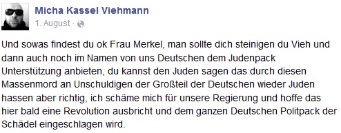 Facebook-Screenshot "Micha Kassel Viehmann"