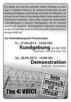 Flyer Protestcamp Karlsruhe (deutsch)