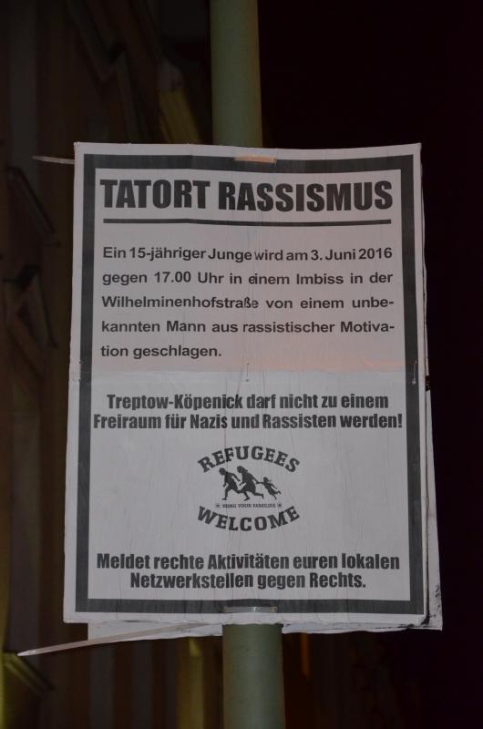 Rechte Übergriffe markiert - Tatort 3