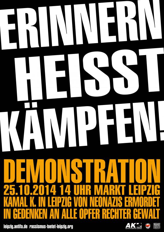 erinnern heißt kämpfen leipzig 2014