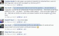 … zu Gewaltphantasien. Es wird kein Blatt vor den Mund genommen. (screenshot: facebook)