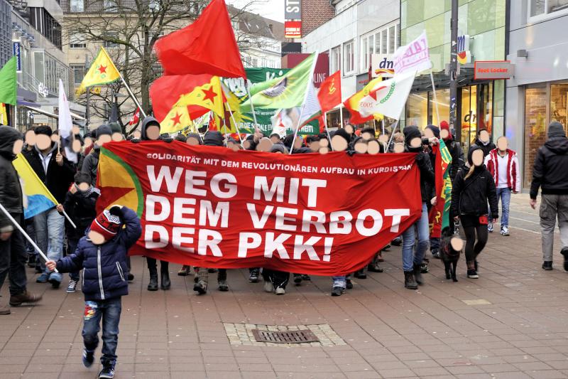 Demonstration zieht durch die Innenstadt