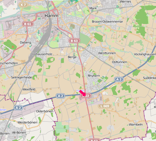 Werler Straße 82 in Hamm - Quelle: openstreetmap.org