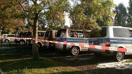 Die Polizei sperrte das Gelände weiträumig ab.