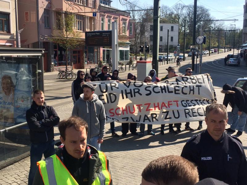 Faschisten provozieren am 1. Mai