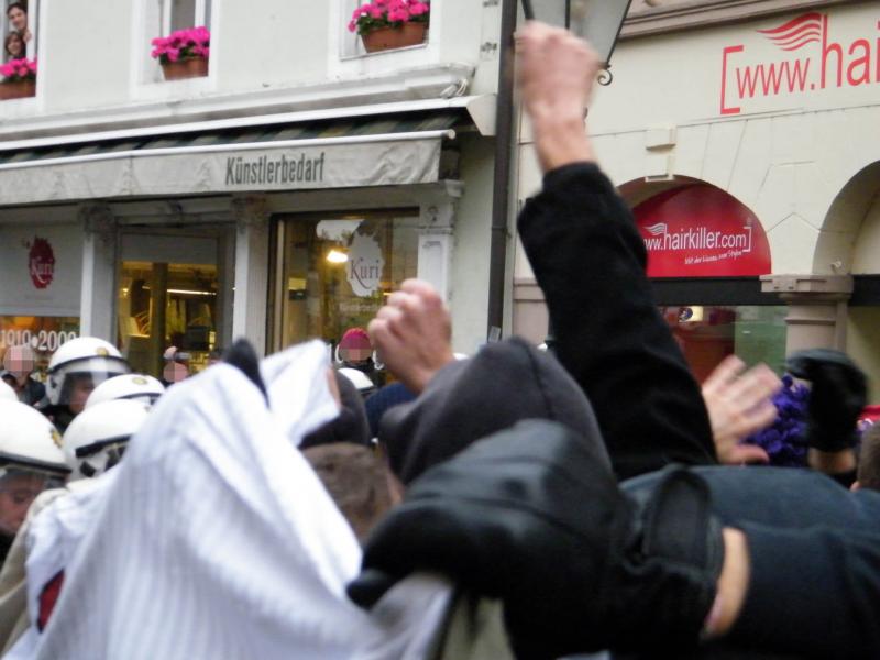 Antifaschistische Demonstration am 14. November 2009 in Freiburg