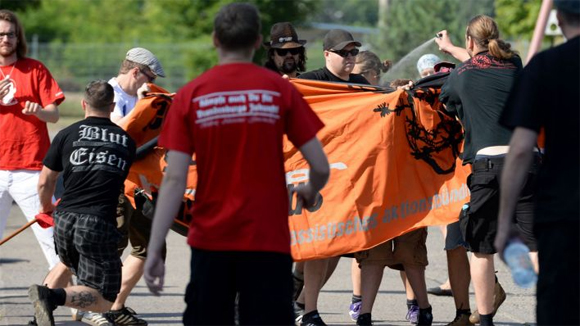 Angriff von NPD'lern am 3.08.2013 in Eisenhüttenstadt