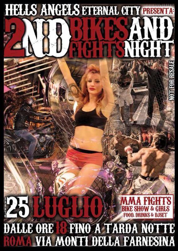 Area 19, Bikes and Fights 2015, CasaPound und Hells Angels