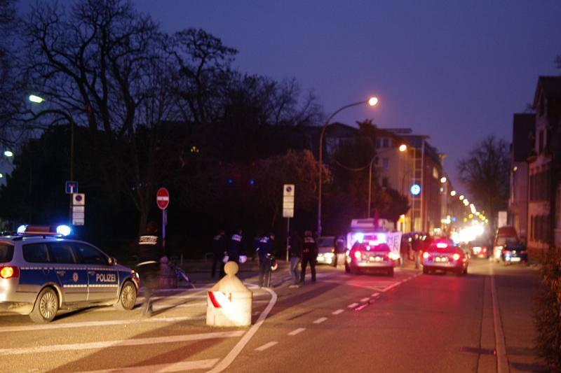 Personenkontrolle in der Wilhelmstraße