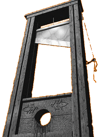 The famous and very usefull during revolutions Guillotine.