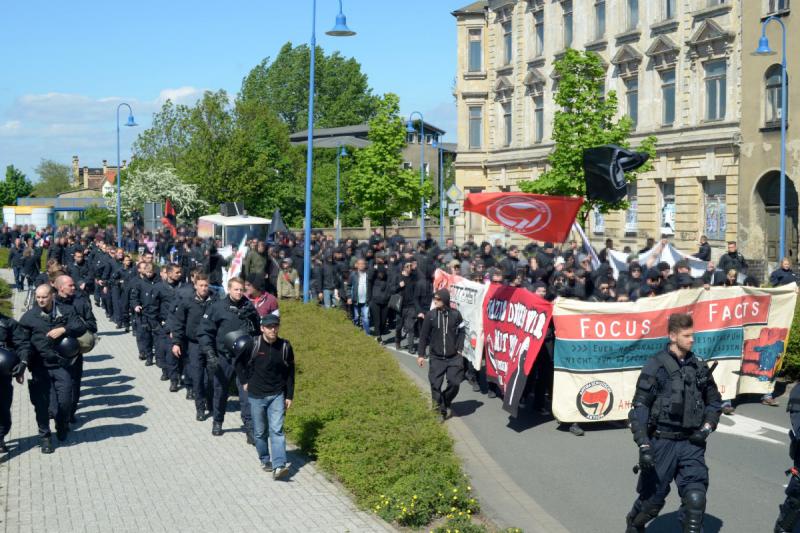 Demo in Bitterfeld