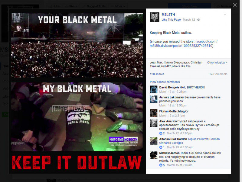 "M8L8TH" - facebook-site"your black metal - my black metal" 3