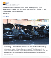 Der Facebookaccount der LKR Bundespartei teilt einen Artikel der Jungen Freiheit