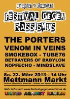 Plakat: Festival gegen Rassismus