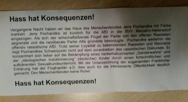 Besuch bei Jens Pochandke, AFD