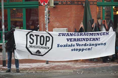 Verhinderte Zwangsräumung in Hannover