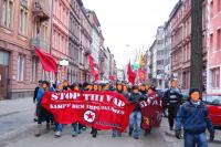 Kämpferische Demo geht zu Ende