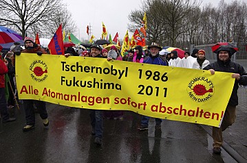 Gegen die Urananreicherungsanlage der URENCO in Gronau.