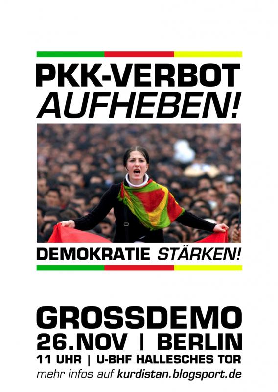 Polizeirazzia bei kurdischer Trauerfeier - Verbot von Demonstration gegen PKK-Verbot