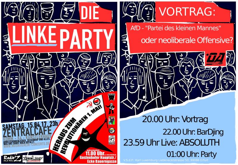 Nbg: "Linke Party" + Vortrag zur AfD